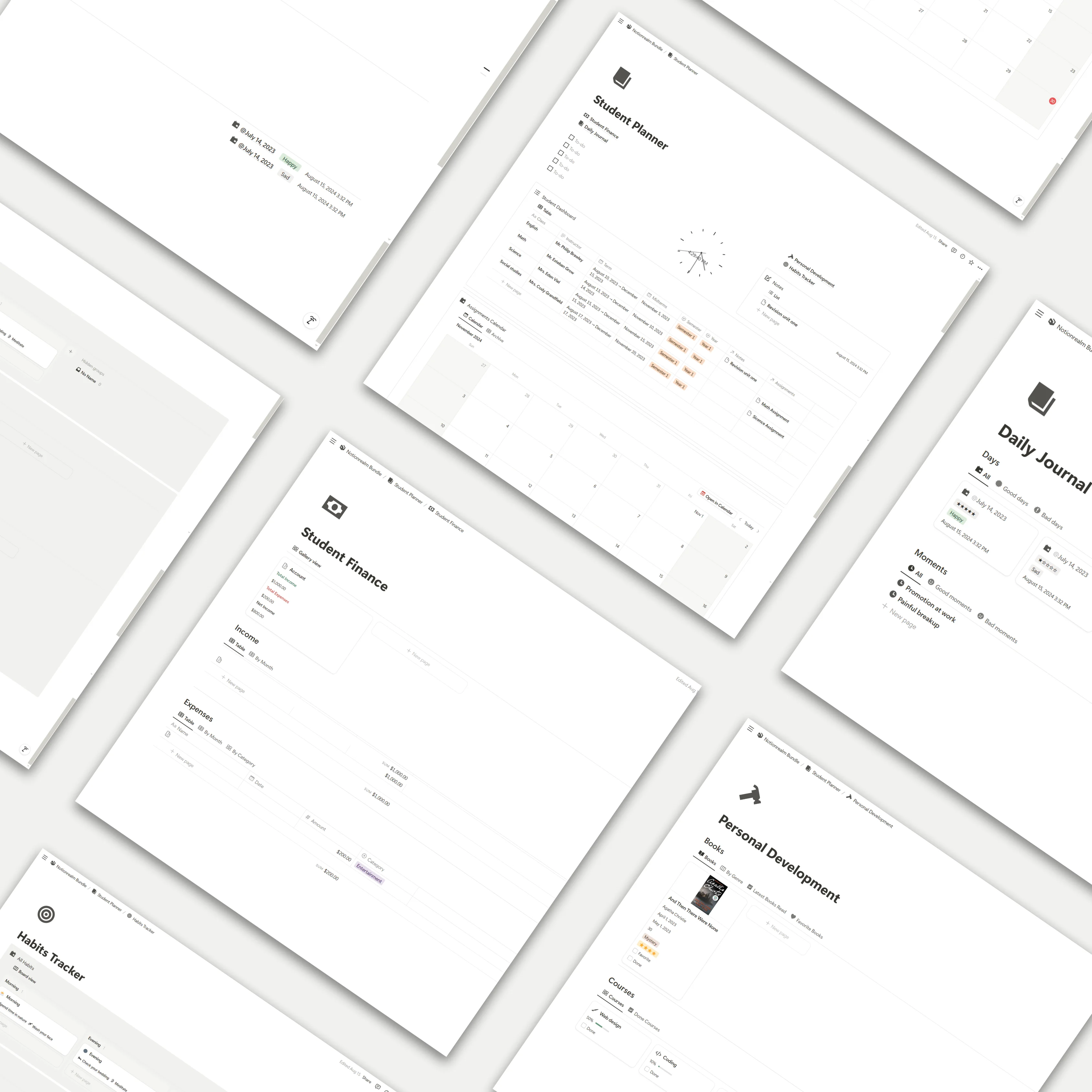 Student Planner Template